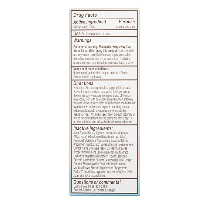 Pacifica Acne Spot Treatment & Pimple Cream – Dry It Out Gel with 2% Salicylic Acid, Witch Hazel, Niacinamide – Dries Blemishes Overnight, Fights Breakouts & Redness, For Teens & Adults, Vegan Clean