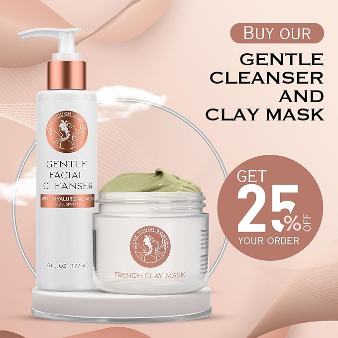 Gentle Face Cleanser with Hyaluronic Acid - Hydrating, Exfoliating & Deep Pore Facial Cleanser Smooths & Softens Skin for All Skin Types - Oily, Dry, Sensitive, Combination & Normal Skin Types