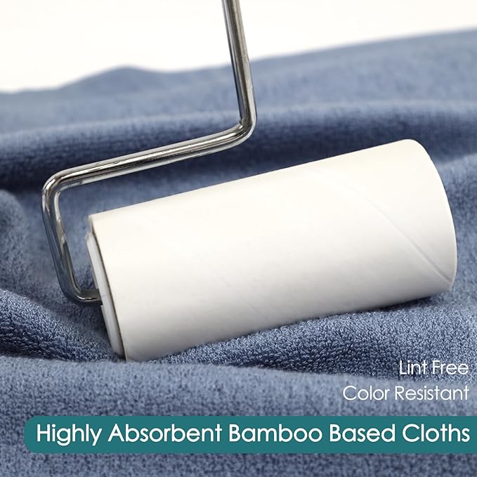 Reusable Makeup Remover Towels, Super Soft and Gentle Face Towels on Sensitive Skin, 13x13 inch Extra Large Wash Cloths for Face and Body, Easy to Clean Fast Dry Denim Blue Facial Cleaning Cloths