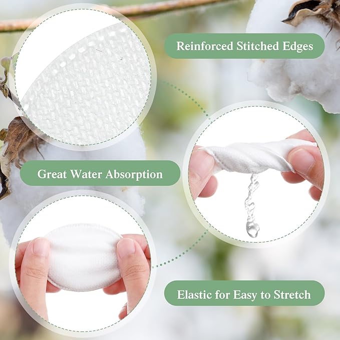 Maxcheck 1000 Pcs Cotton Rounds Bulk Exfoliating Rounds for Face Makeup Remover Cotton Facial Pads for Face Makeup Removal Toner Pads