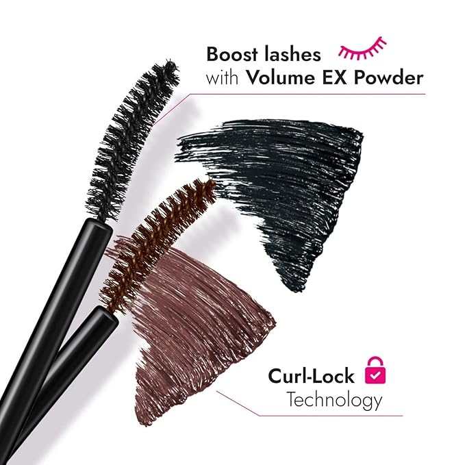 HEROINE MAKE by KISSME Brown Mascara Waterproof with Curvy Brush for Eye Makeup for Women, Mascara Volume & Length Defining Fiber Long-lasting False Eyelash Effect, Made in Japan, 1 EA