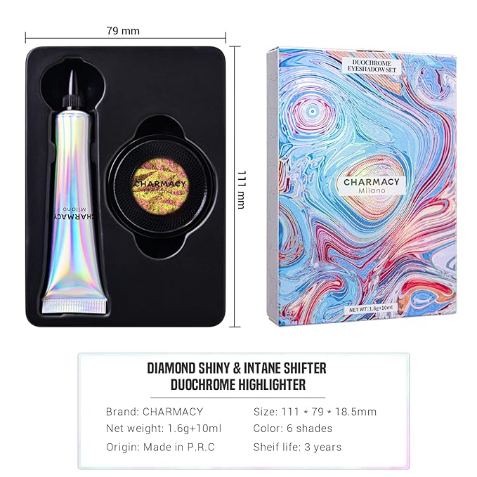 CHARMACY Duochrome Eyeshadow, Insane Shifters Chameleon Eyeshadow, Creates High-Impact, Metallic Eye Looks, 100% Vegan and Cruelty Free (Chameleon-#902, 0.05 Ounce (Pack of 1))