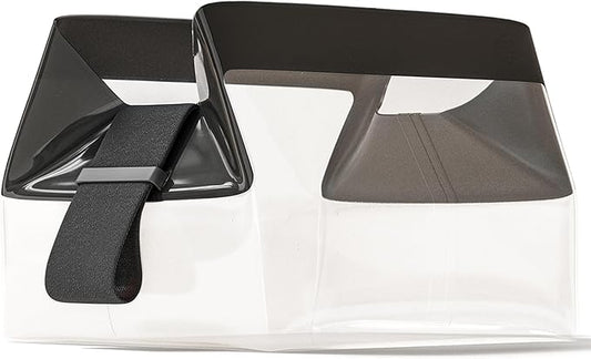 Cadence Parcel - Clear Dopp Kit with Magnetic Closure - Durable and Leak-Resistant Travel Toiletry Kit - TSA-Compliant & Modular Design - Hygiene Bag for Travel Essentials - 1 Qt - Ink