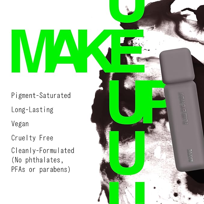 about-face Matte Fluid Eye Paint Hidden Garden – High-Pigment Liquid Eyeshadow, Long-Lasting, No-Budge Matte Finish, Vegan & Cruelty-Free (Deep Greige)