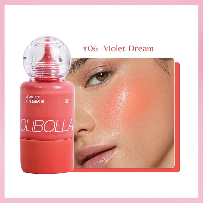 Liquid Blush, High Pigment, Buildable, Lightweight, for Radiant & Flushed & Dewy Cheeks, Long-lasting, Hydrating Cream Blush, For Dry Skin, 0.31 fl.oz