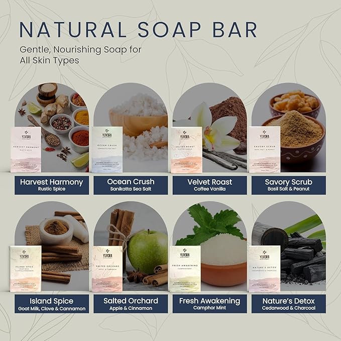 4 Pcs Men Natural Handmade Body Soaps 5 OZ Pack Set Rugged Essence Long lasting Luxurious Scents with Natural Ingredients Fragrance – Sulfate & Paraben Free, Vegan Soaps