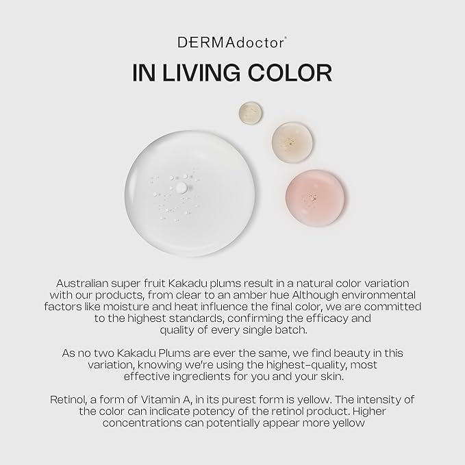 DERMAdoctor Retinol Cream for Face - Stabilized Vitamin C, Vitamin E, Ferulic Acid Anti Aging Face Cream 1% Retinol Facial Moisturizer Night-Cream for Dullness, Discoloration, Fine Lines, & Wrinkles