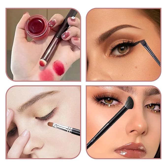 6Pcs Contouring Makeup Tool Set, double head concealer brush, Novel Appearance Design Suitable for Liquid Foundation BB Cream Concealer.