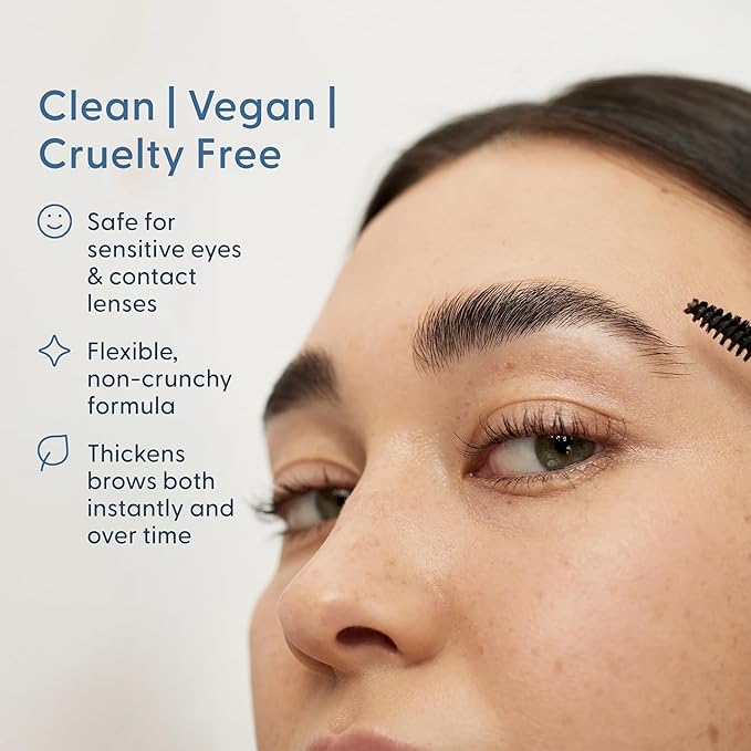 Full Brows Tinted Eyebrow Gel – Tinted Brow Gel for Fuller Eyebrows - Gentle & Safe for Sensitive Skin & Dry Eyes - Ophthalmologist Developed - Vegan, Cruelty-Free, Clean Ingredients (Blonde)