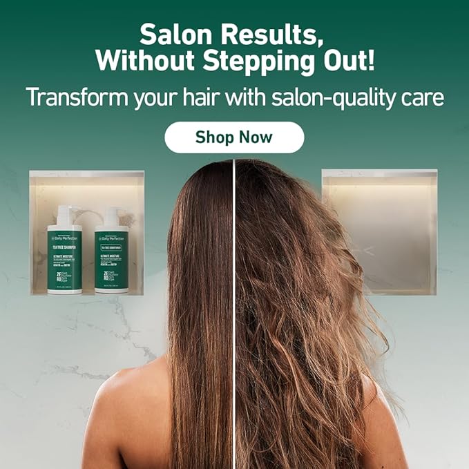 (dp) Tea Tree Shampoo – Hydrate & Soothe Dry Scalp and Hair – Clean + Salon-Grade Formula with Biotin & Keratin