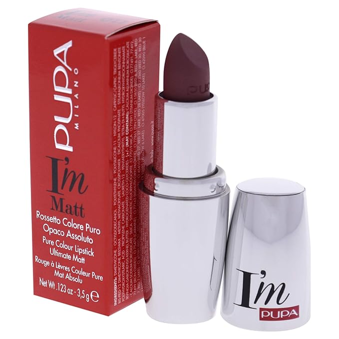 Pupa Milano I Am Matte Pure Colour Lipstick - 011 Intense Nude for Women - 0.123 oz Lipstick