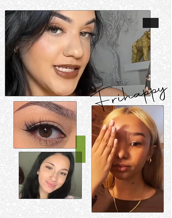 Lashes Eyelashes Lashes Wispy False Eyelashes Natural Eyelashes Mink Lashes 10 Pairs Frihappy Lashes DW6