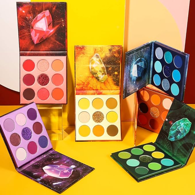 docolor Eyeshadow Palette 54Colors Gemstone Eye Shadow Palette Highly Pigmented Mattes Glitter Shimmers Smokey Cream Powder Blendable Long Lasting Waterproof Colorful Professional Makeup Palette