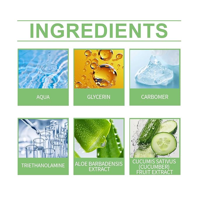 Aloe Vera Gel – Soothing and Hydrating Gel for Face and Body – Organic Aloe Vera Gel for Dry, Sensitive, and Acne-Prone Skin