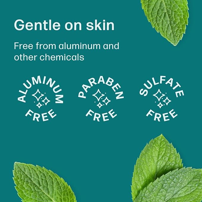 50 Individually Wrapped Armpit Wipes, Deodorant Wipes, A Fresh Start When You’re On the Go, Aluminum, Paraben, and Sulfate Free, Mint Scent