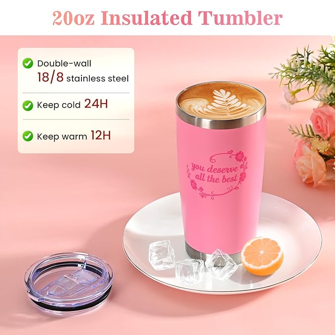 Luxury 10-Piece Gift Basket, High-End Spa Set, Birthday Gifts, Mother'S Day/Christmas/Valentine'S Day/Anniversary Gifts Exclusively for Women, Including Blankets, Tumbler, and Scented Candles.