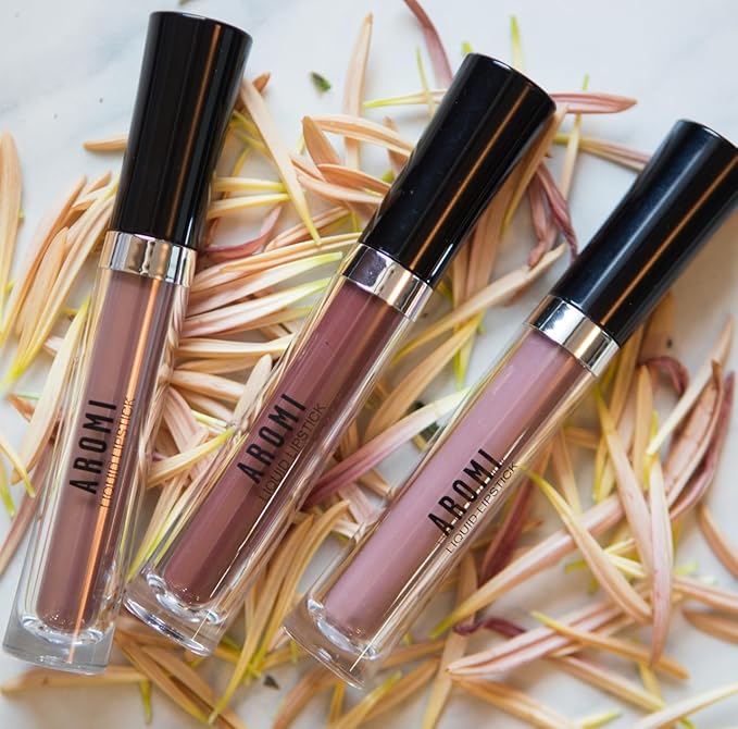Aromi Matte Liquid Lipstick | Grey Brown Lip Color, Greige, Vegan, Cruelty-free, Waterproof, Long-Lasting, Dye and Lead-Free Lipstick (Sepia Brown)