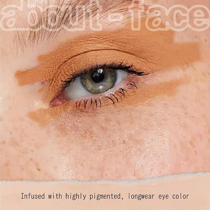 about-face Matte Fluid Eye Paint Light Transcending – High-Pigment Liquid Eyeshadow, Long-Lasting, No-Budge Matte Finish, Vegan & Cruelty-Free (Creamsicle Orange)