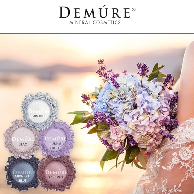 Demure Mineral Make Up (Midnight Blue) Eye Shadow, Matte Eyeshadow, Loose Powder, Eye Makeup, Professional Makeup