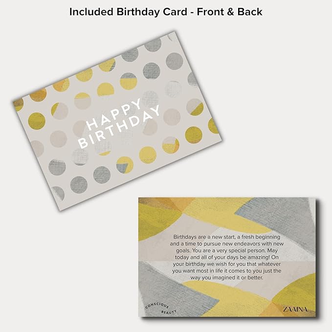 Birthday Gift Set for Women - Handmade in USA, Bath and Body Gift Set for Her, Relaxing Spa Kit Package, Self Care Gift Basket for Mom, Wife Friend Sister, Pampering Home Spa Kit for Woman by ZAAINA