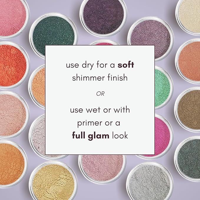 Loose Powder Organic Mineral Eyeshadow - Rose Tangerine