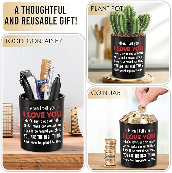 TEEZWONDER Christmas Anniversary Wedding Gifts for Men Women - Long Lasting Vanilla Lavender Candle 10 Oz - I Love You Gift for Him Her, Birthday Gifts for Husband Wife Boyfriend Girlfriend