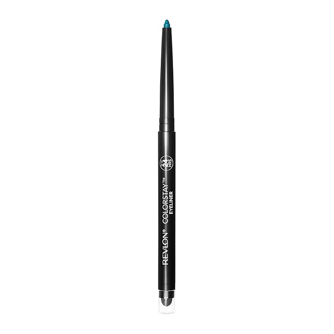 Revlon ColorStay Pencil Waterproof Eyeliner, Smudge-Proof, Eye Makeup with Built-In Sharpener, Packaging May Vary, 210 Teal, 0.01 oz