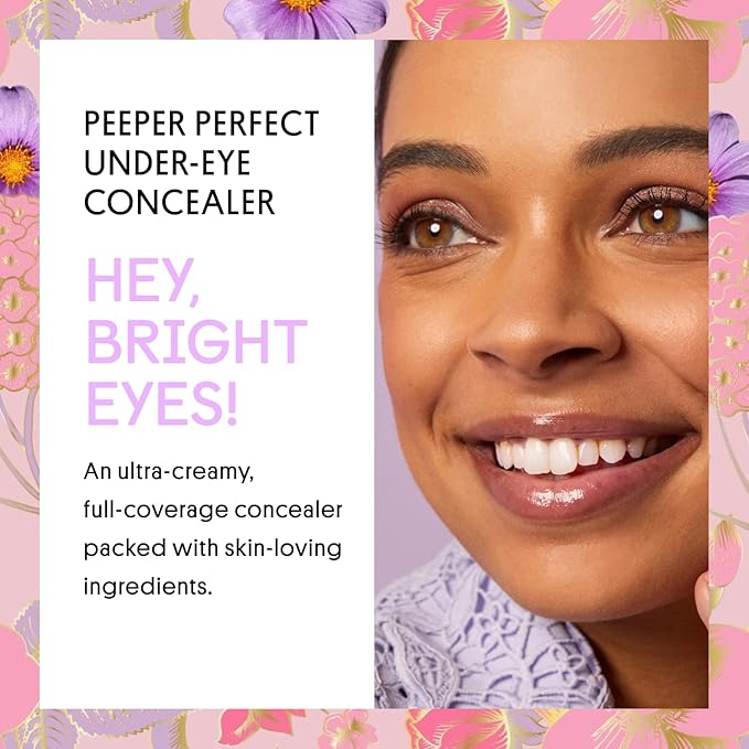 Winky Lux Peeper Perfect Under Eye Concealer, Makeup & Eye Brightener, Full Coverage Concealer for Dark Circles, Color Corrector & Eye Primer, With Collagen, Hyaluronic Acid & Vitamin E (Deep Plus)