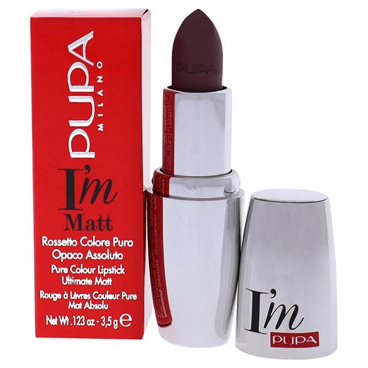 Pupa Milano I Am Matte Pure Colour Lipstick - 037 Unexpected Mauve for Women - 0.123 oz Lipstick