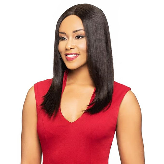 Foxy Silver Lady HD Lace Closure, 4x4 Pre-Plucked Hand-Tied Human Hair Lace Piece, Unprocessed Brazilian Natural Hair, Invisible Seamless Closure Piece, 35g (Natural Black, 12)