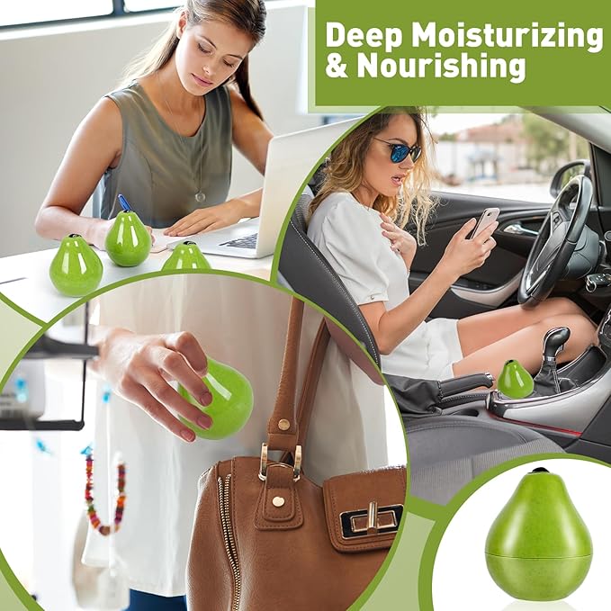 6 Pack Moisturizing Hand Cream Gifts Set, Bulk Hand Lotion for Dry Cracked Hands, Baby Shower Party Favors, Teacher Appreciation Gifts, Birthday Gifts and Bridal Shower Gifts, 1.06 Oz (Pear)