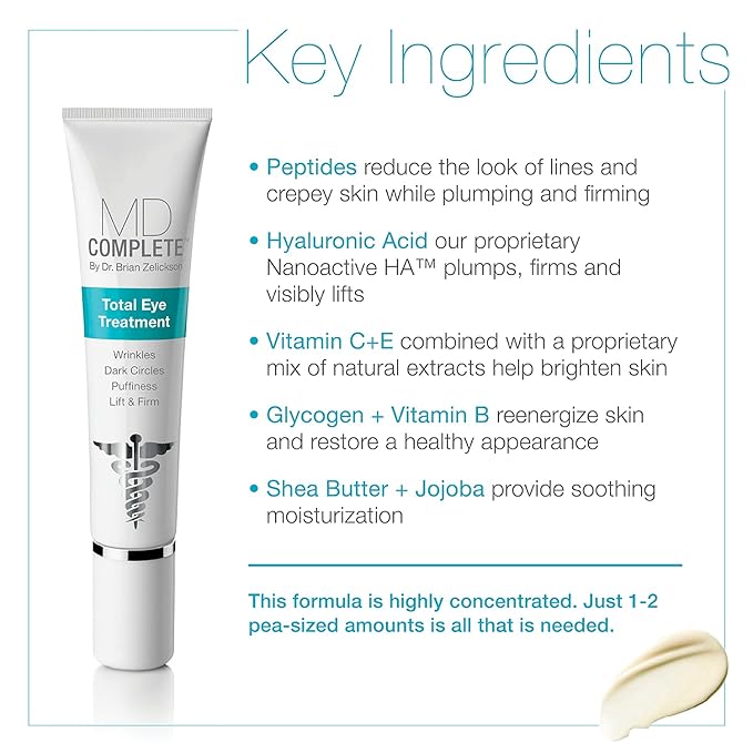 MD Complete Wrinkle Radiance Trio by Dr. Brian Zelickson - Professional Dermatologist Skincare with Retinol, Vitamin C, Peptides and Hyaluronic Acid