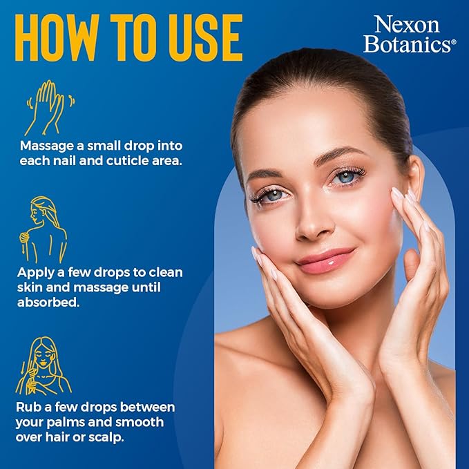 Nexon Botanics Vitamin E Oil 8 fl oz - 30,000 IU - Natural Moisturizer for Skin, Scars, Face & Stretch Marks - Made with d-Alpha Tocopherol & Sweet Almond Oil