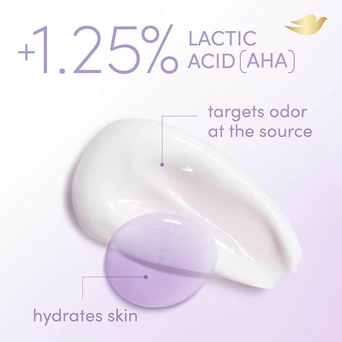 Dove Whole Body Deo Aluminum Free pH Balancing Cream Deodorant Coconut & Vanilla for 72h Odor Control 2.5 oz