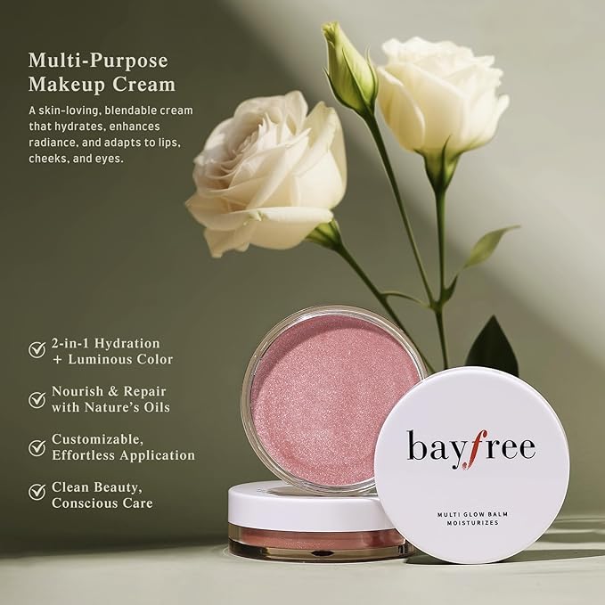 Multi Glow Balm, Cream Blush for Cheeks, Blush Balm Face Makeup, Radiant Finish, Hydrating, Creamy, Lightweight & Blendable Color, Face Makeup, 0.63 Oz