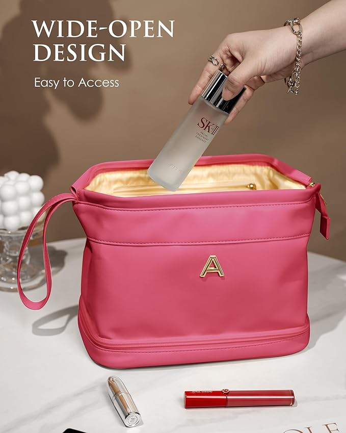 Teen Girl Gifts, Makeup Bag for Women, Bridesmaid Engagement Gift for Her Travel Toiletry Bag Make Up Bag Pouch for Purse Bridal Shower Gifts for Engagement Wedding Bridesmaids Gift