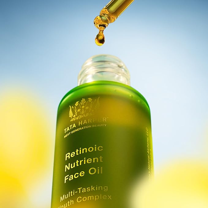 Tata Harper Retinoic Nutrient Face Oil, Nourishing Face Oil, Botanical Retinol Alternatives, Natural Skincare, 30ml