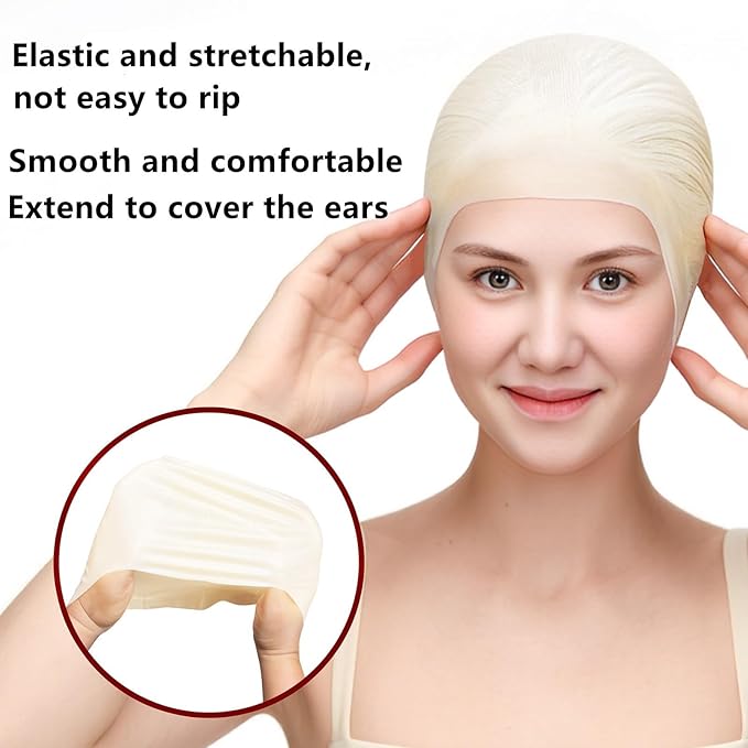 Go Ho Halloween Makeup Kit for Jack Cosplay Costume - Complete 8-Piece Professional Skeleton Makeup with Bald Cap,Pro-Aide Adhesive,White Body Paint,Black Lipstick,Black Eyeliner & Applicators