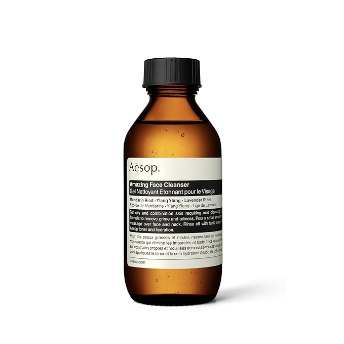Aesop Amazing Face Cleanser | Non-Drying Daily Cleanser to Remove Grime and Oils | Cleanse and Refresh The Skin Without Disturbing Its Natural Balance | Travel Size | 3.3 oz / 100 mL