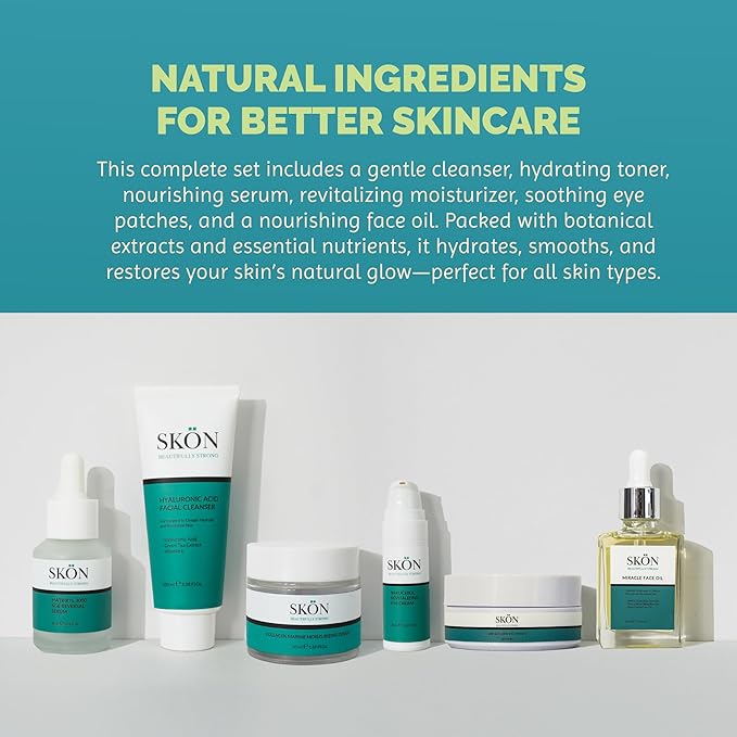 Skön Beautifully Strong Miracle Face Oil - 30ml Fast Absorbing Plant-Based Serum Vegan Natural Botanical Skincare for Dewy, Glowing, Smooth Complexion Lightweight Daily Moisturizer for Minimal Routine