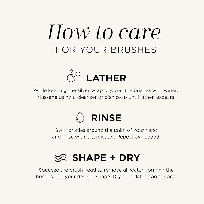 HALEYS Makeup Brush Set 5 pcs: Soft, Streak-free, Perfect Blending, Buff, Blurs and Smooth, Premium Luxury Vegan Bristles, For Liquid, Cream or Powder, Vegan, Cruelty-free, Sustainable Wood