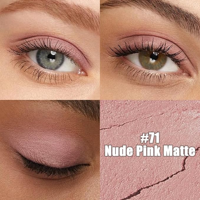 evpct Light Mauve Cream Eye Shadow Sticks Brightener Pencils for Women, Matte Mauve Silky Eyeshadow Applicator Stick Pen Waterproof, Blendable Crease-Proof Stick Eyeshadow Matte Eye Makeup 71