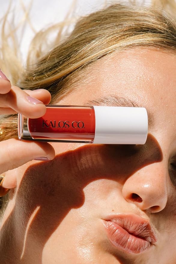 Tinted Lip Oil with Tallow & Lanolin – Hydrating Balm-Gloss Hybrid with Cherry Seed Oil & Castor Oil – Natural Mineral Pigments, Nourishing Moisture, Non-Sticky Shine (5 Shades) (Cherry)