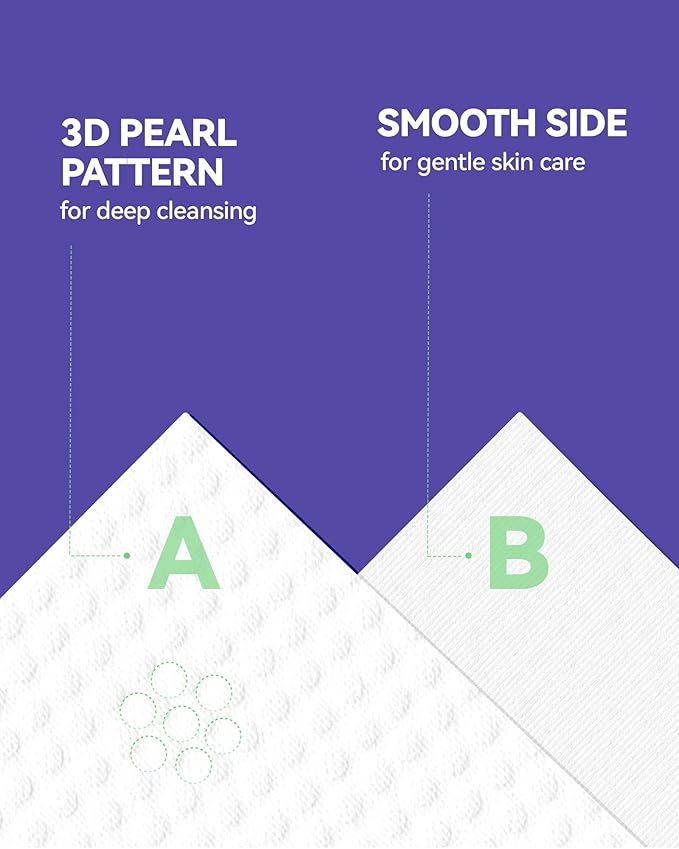 Face Towels Disposable, Face Towelette Disposable, Soft Disposable Face Towel for Makeup Remover, Thick Face Cloths for Women Cleansing, Skin Care, 7.8"×7.8", 80 Count (1 Pack)