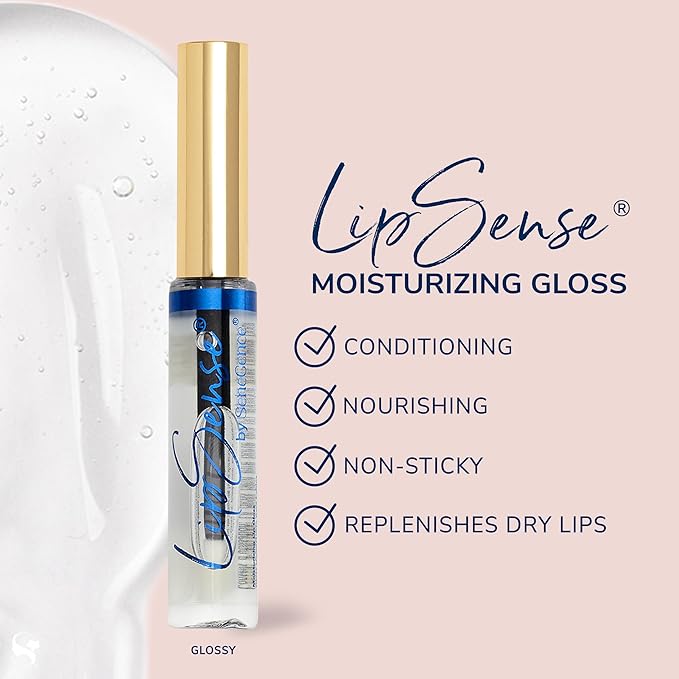 SeneGence LipSense Honey Rose Liquid Lipstick and Glossy Clear Lip Gloss Duo – 18HR Wear, Hydrating, Waterproof, Transfer-Proof