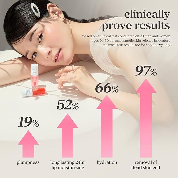 NOONI Korean Lip Oil Gift Set - Apple Seed Lip Oil Trio | Korean Lip Stain Long Lasting Hydration, Moisturizing, Glowing Korean Lip, Plumping, Gift for holiday, Christmas, 0.12 Fl. Oz. x 3ea