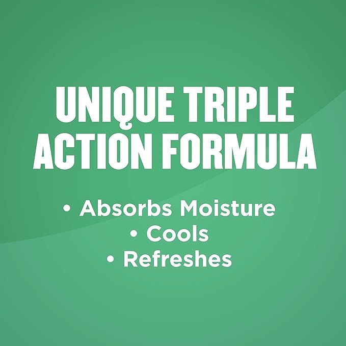 Gold Bond Men's Essentials Talc-Free Body Powder, 10 oz., Refresh 360 Scent, Wetness Protection (Pack of 2)