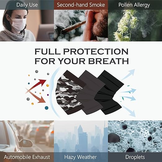 CSD Colo 30 Pcs Black Camo Disposable Face Masks, 3 Ply Adult Mask with Elastic Ear Loop, Nose Bridge Clip, Breathable Comfortable Mask Great for Indoor, Outdoors Use (Shadow Black Camo)