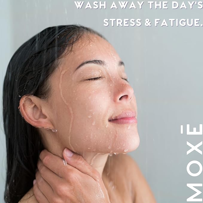 MOXE Lavender Oil Shower Mist, Spa Steam Spray, Certified Natural 100% Essential Oils, Made in USA, Aromatherapy, Tension Relief (4 FL Oz, Pack of 2)