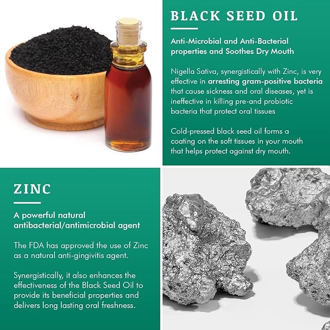 SprinJene Natural Toothpaste – Fluoride Free Clove & Mint Toothpaste for Healthy Gums & Fresh Breath – Gum Care with Patented Black Seed Oil & Zinc – Made in The USA (2 Pack)